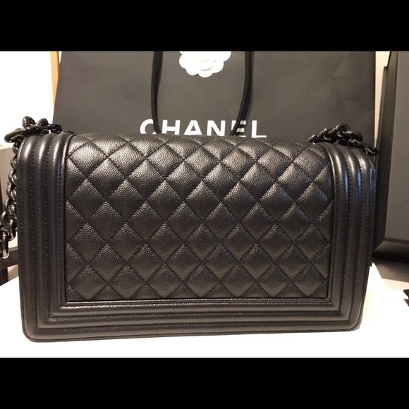 ❌SOLD❌ Chanel so black Le Boy in old medium - Picture 6 of 8